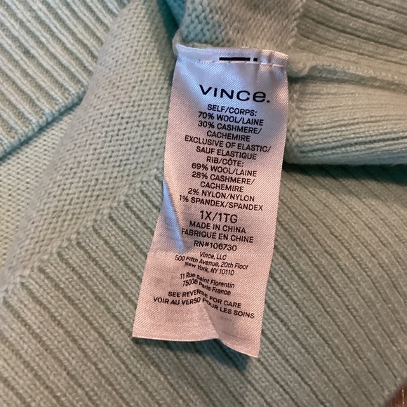 Vince Wool & Cashmere Blend Sweater (Plus Size) 1X - Picture 10 of 14